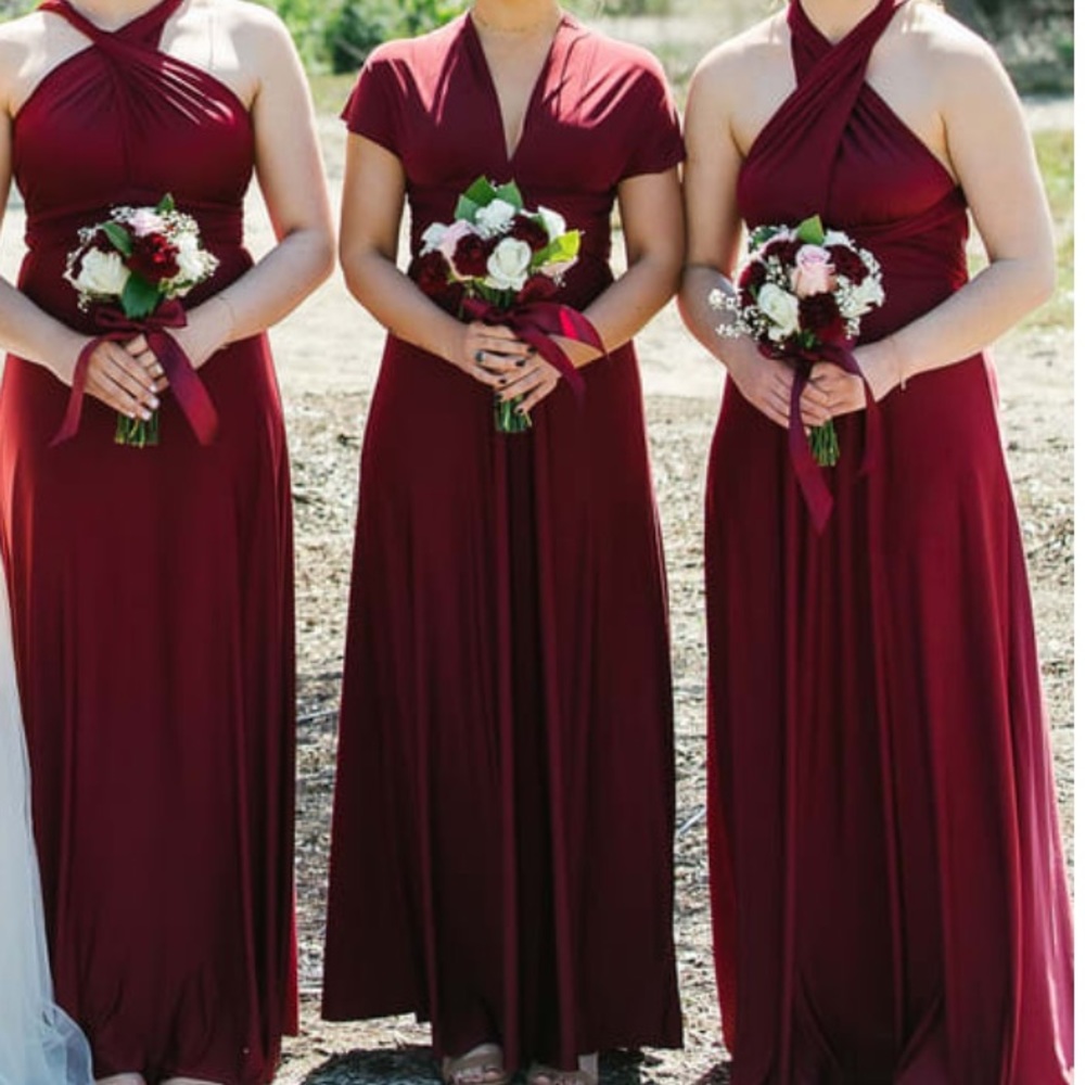Lulus Burgundy Convertible Dress